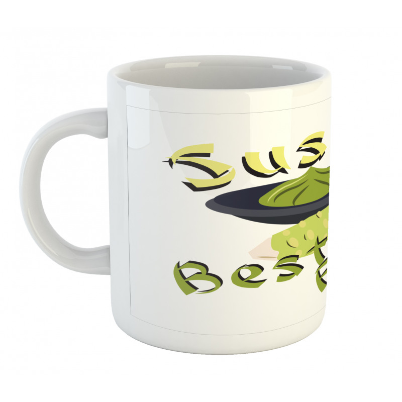 Sushi's Best Friend Cartoon Mug