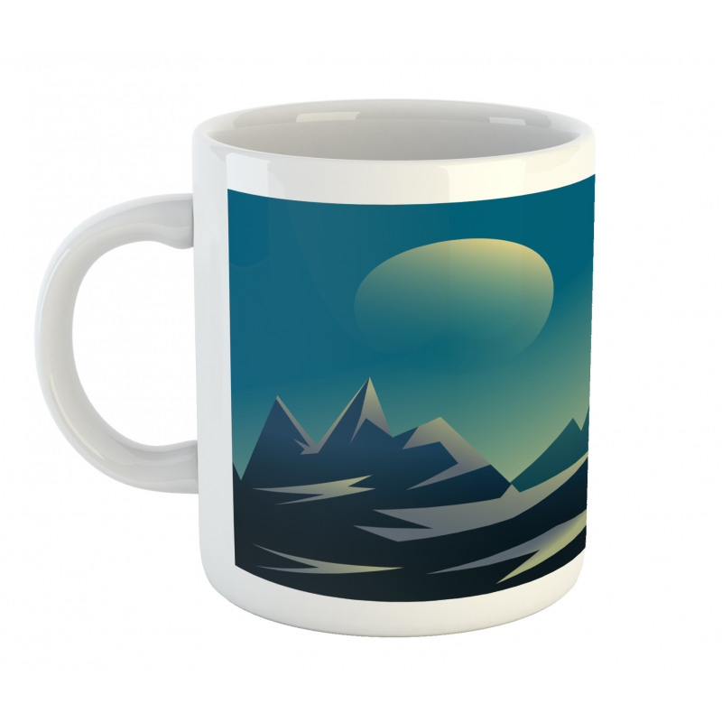 Geometric Landscape Scene Mug