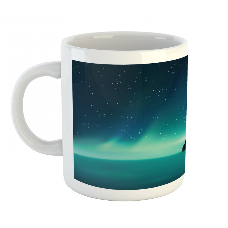 Aurora Borealis Single Rock Mug