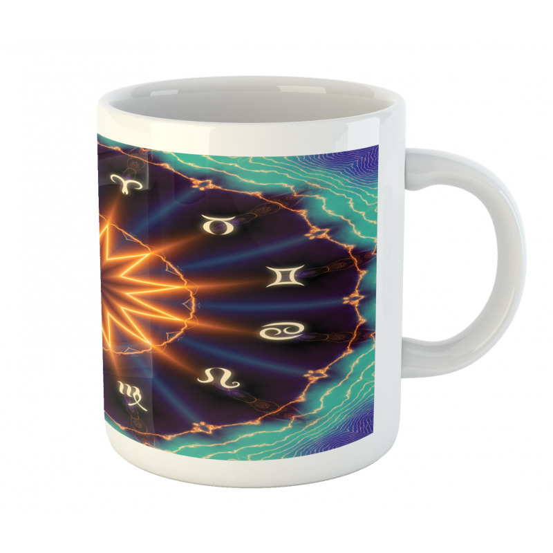 Sun Zodiac Wheel Mug