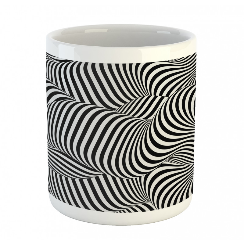 Optical Lines Art Mug