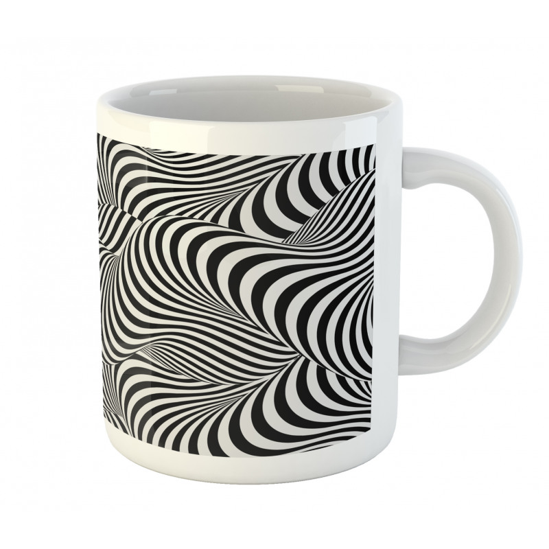 Optical Lines Art Mug