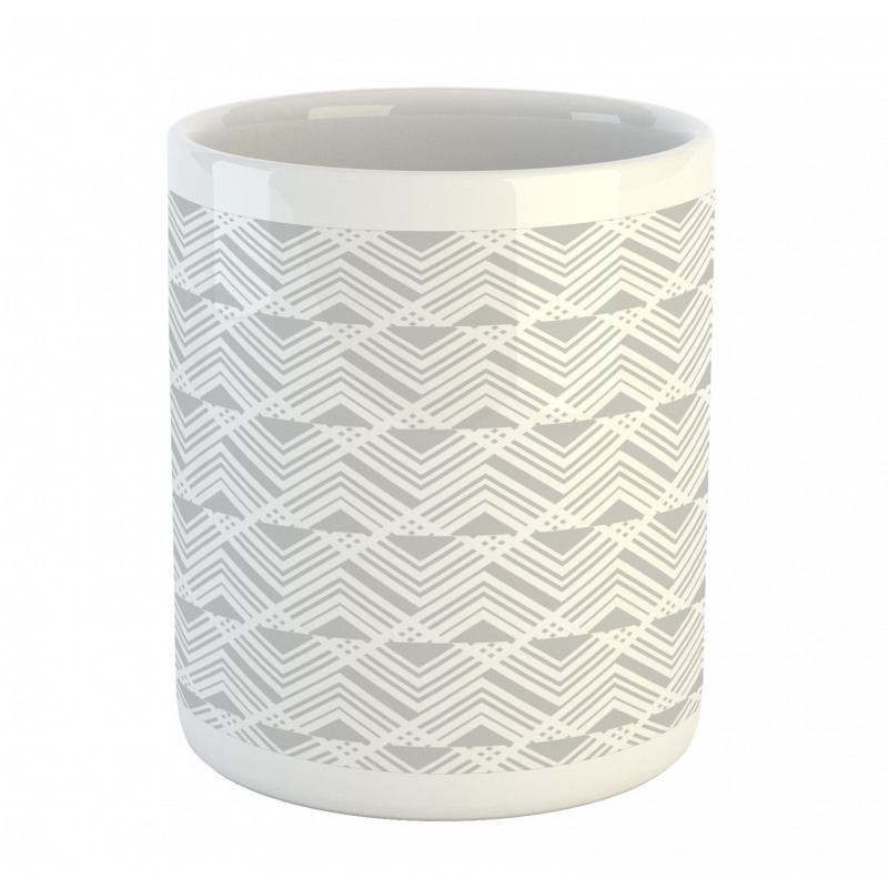 Modern Neutral Triangles Mug