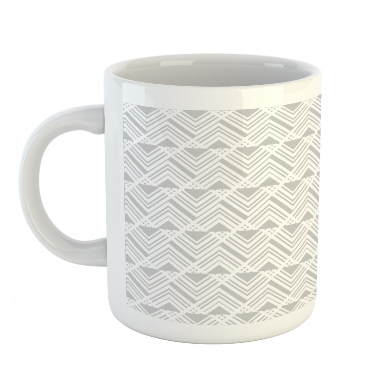 Modern Neutral Triangles Mug