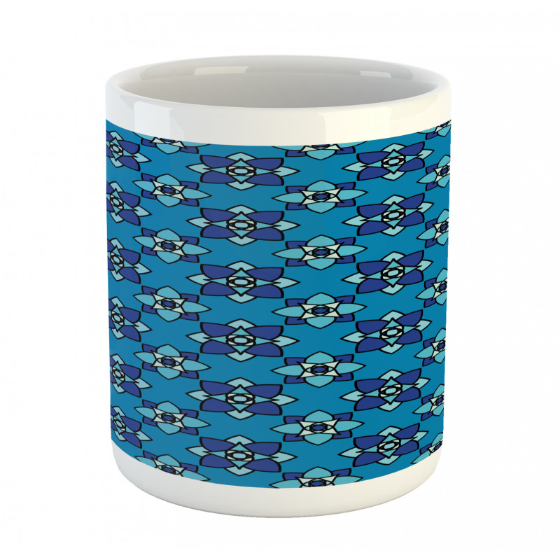 Floral Repeating Tile Art Mug