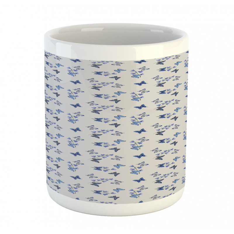 Bluebell Flowers Moths Mug