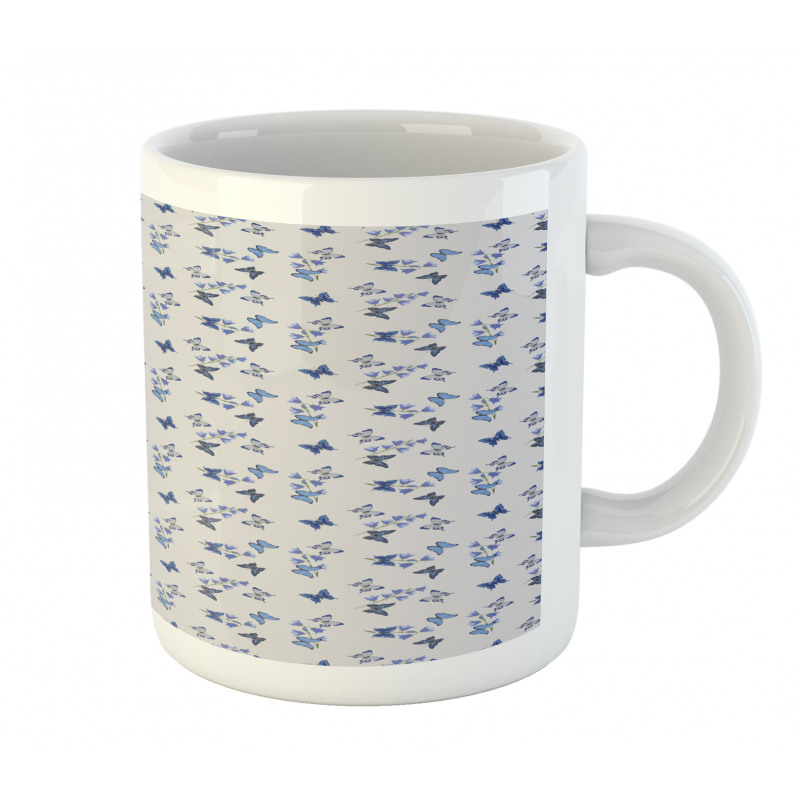 Bluebell Flowers Moths Mug