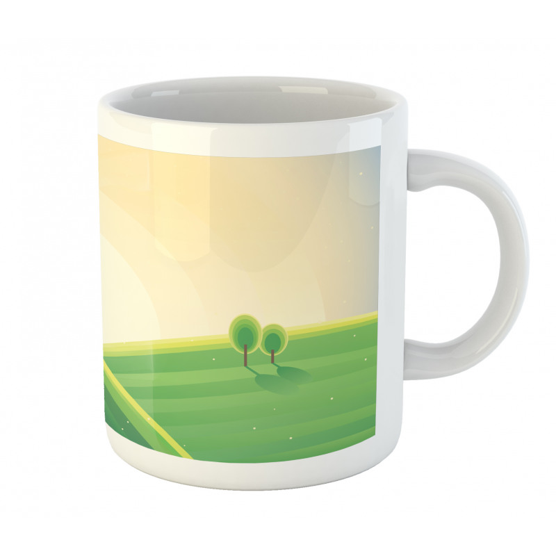 Rural Landscape Hills Mug