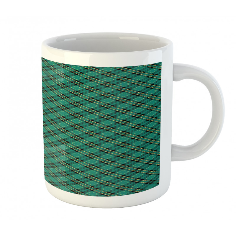 Diagonal Lines Art Mug