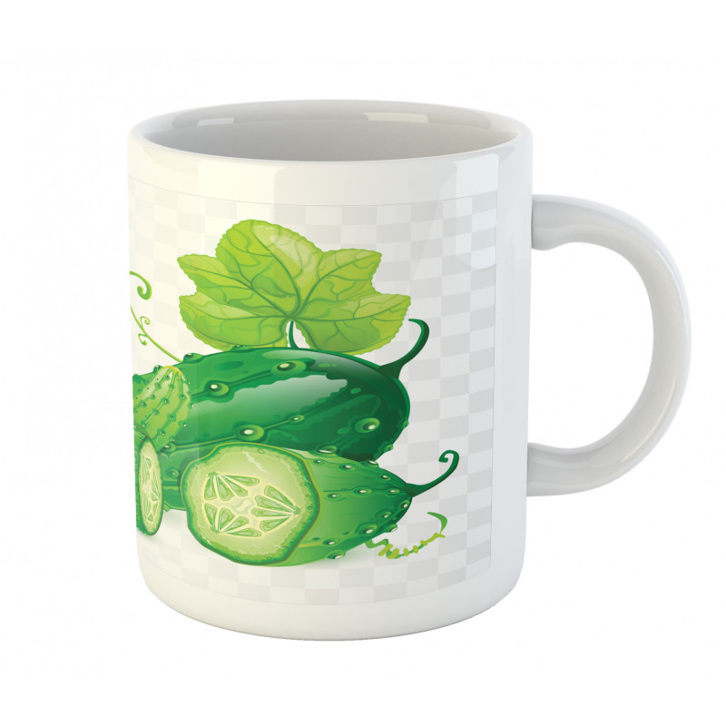 Juicy Cucumber Graphic Mug