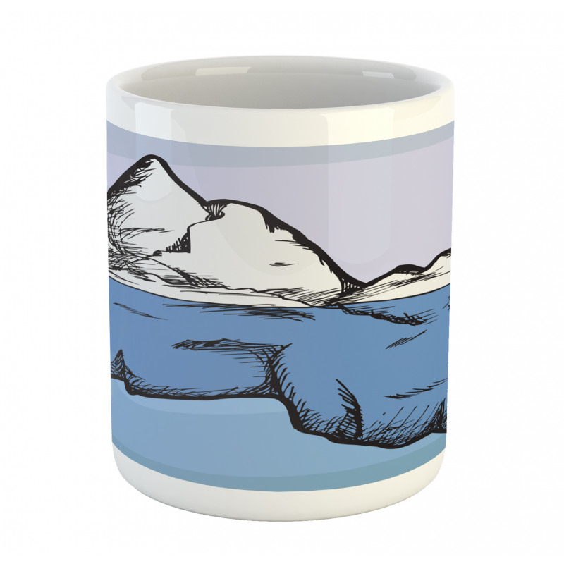 Ice Below and Above Water Mug