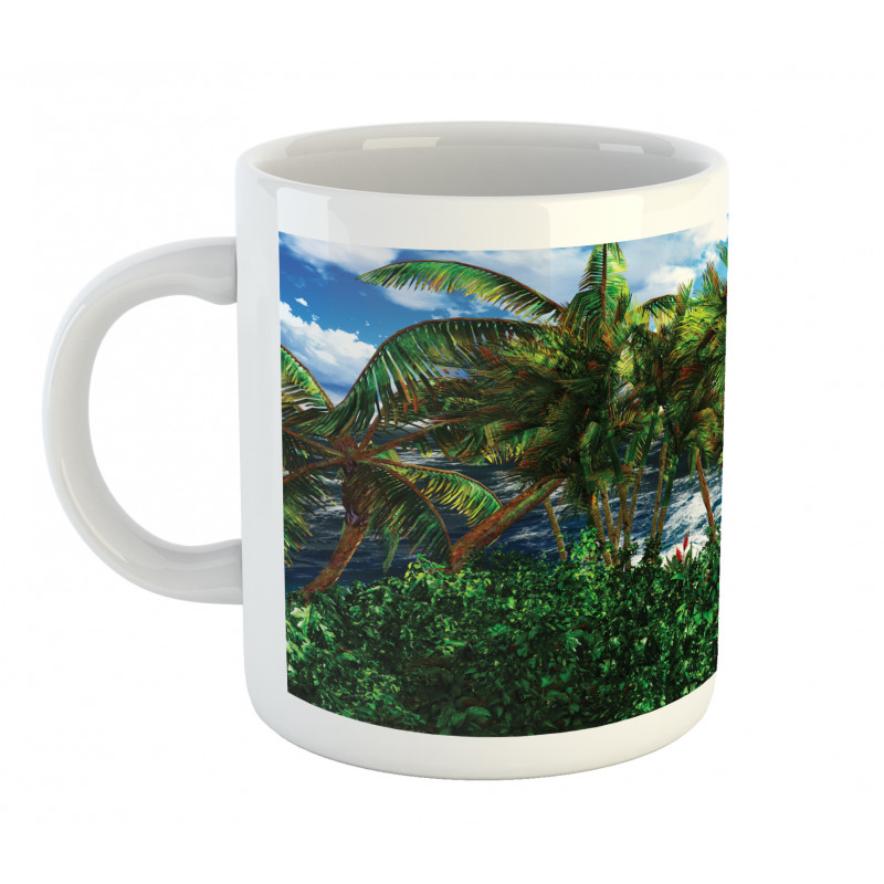 Hawaii Island Palm Tree Mug