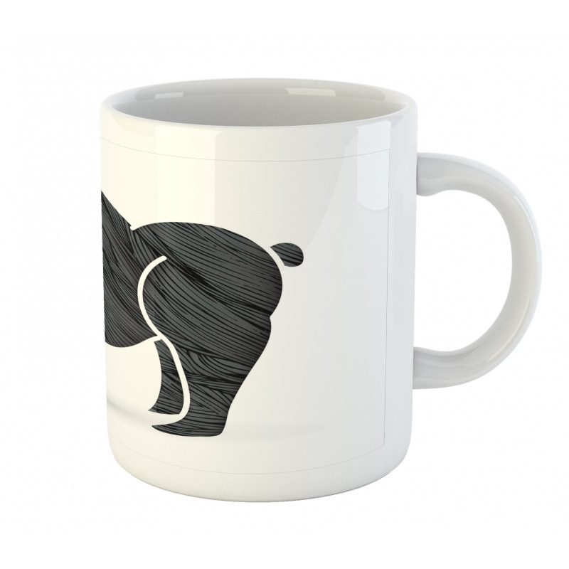 Angry Graphic Ape Standing Mug