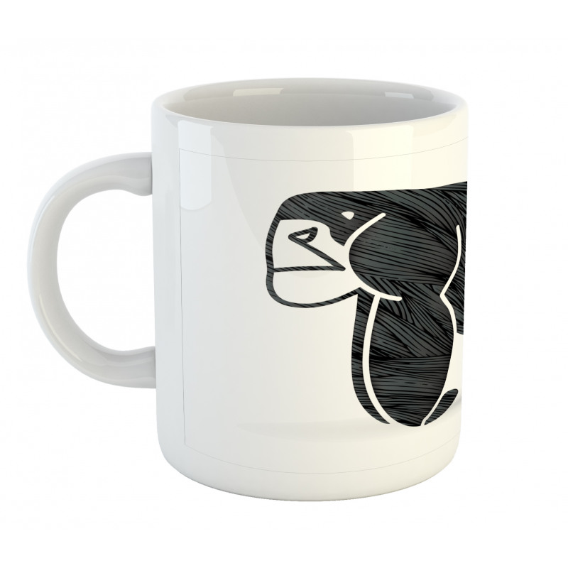 Angry Graphic Ape Standing Mug