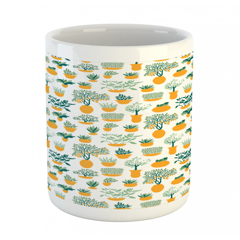 Tropical Blossom in Pots Mug