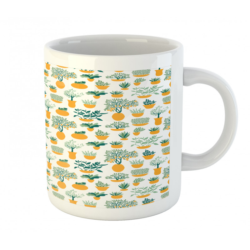 Tropical Blossom in Pots Mug