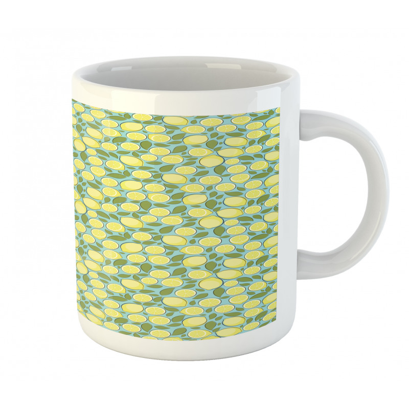 Citrus Fruits Pastel Tones Mug