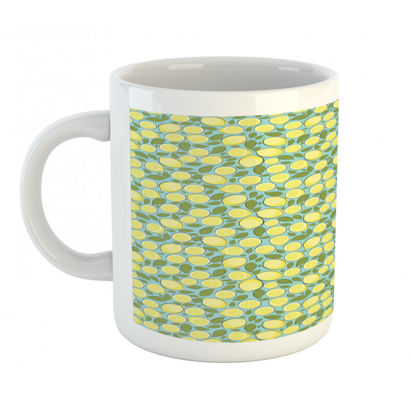 Citrus Fruits Pastel Tones Mug