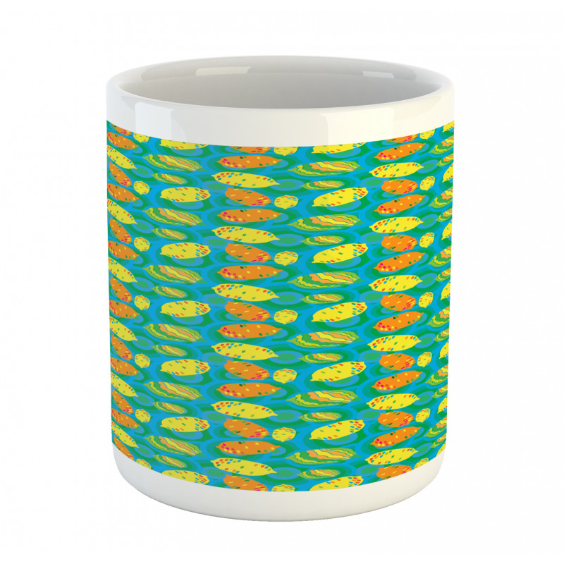 Funky Color Citrus Cartoon Mug