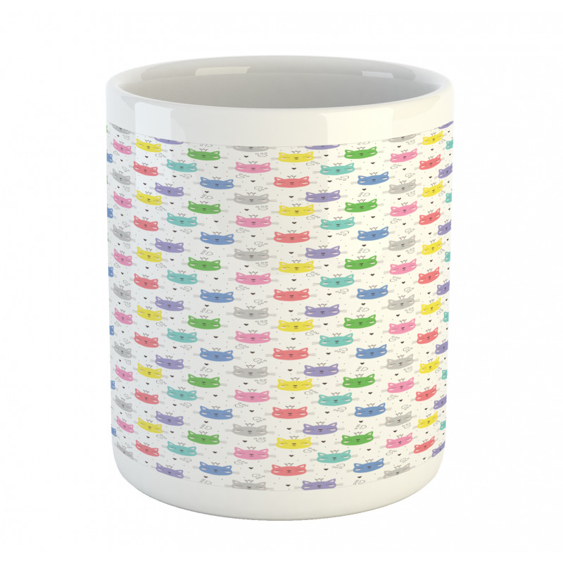 Colorful Princess Cats Mug