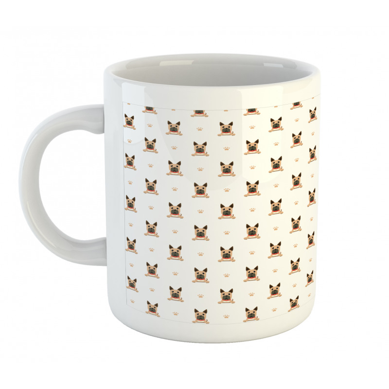 Character Dog and Paws Mug