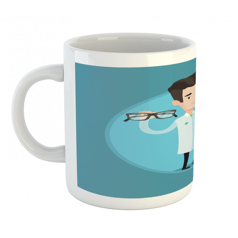 Doctor Holding Eyeglasses Mug