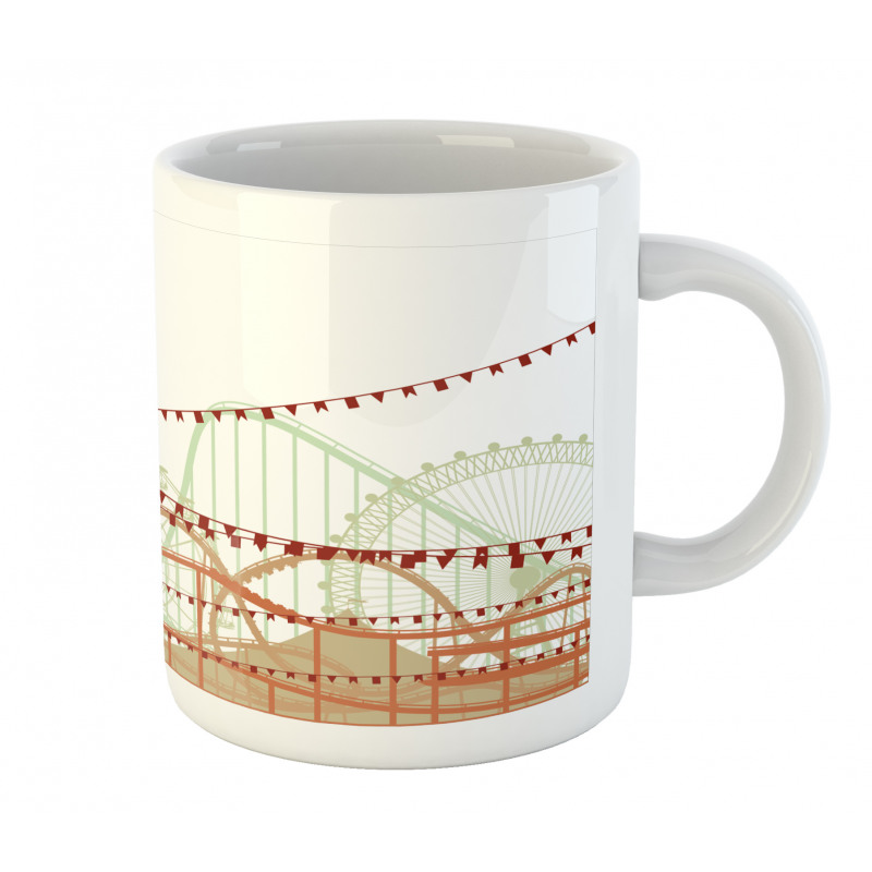 Silhouette Rides Flags Mug