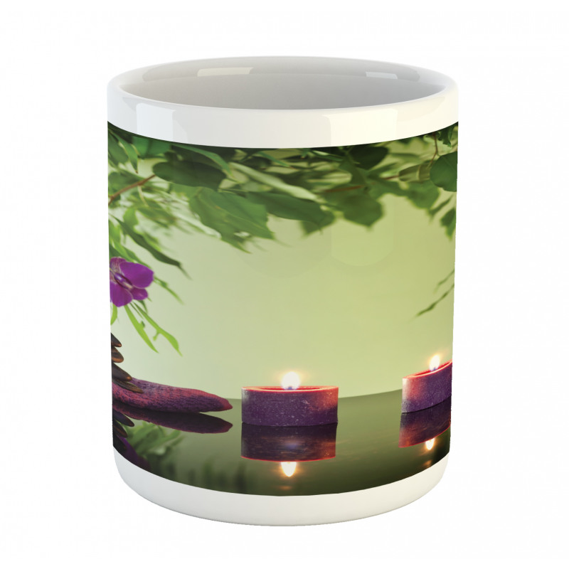 Spa Candles Orchids Bloom Mug