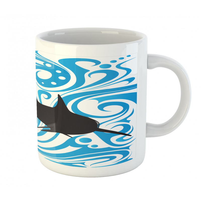 Swirling Waves and a Big Fish Mug