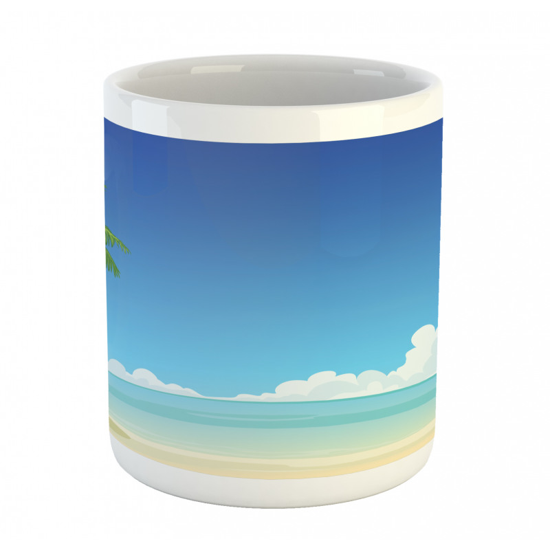 Exotic View Tree and Coconuts Mug