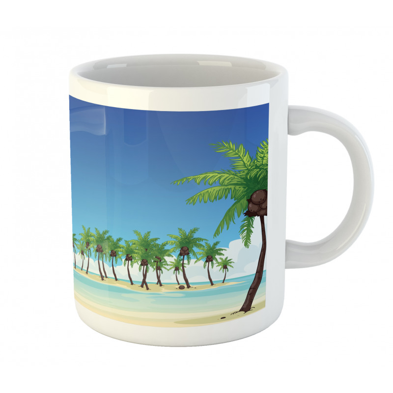 Coconut Trees in the Ocean Mug