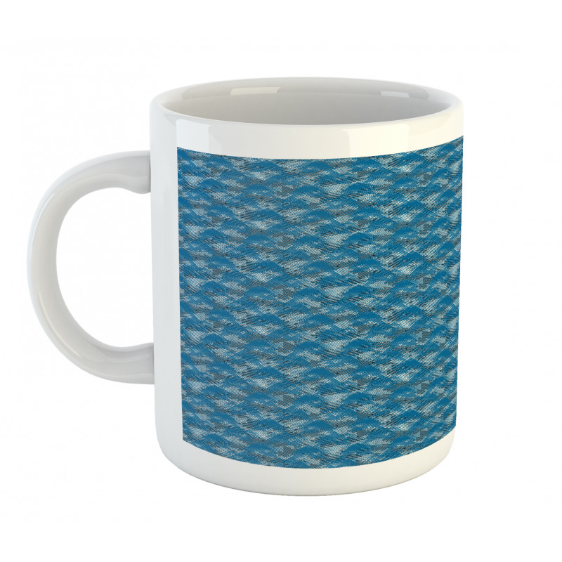 Rhythmic Triangles Grunge Mug