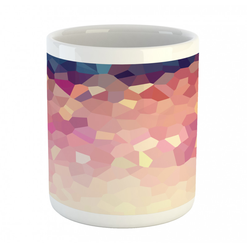 Abstract Blush Polygonal Mug