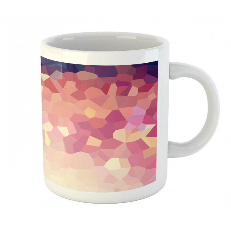 Abstract Blush Polygonal Mug