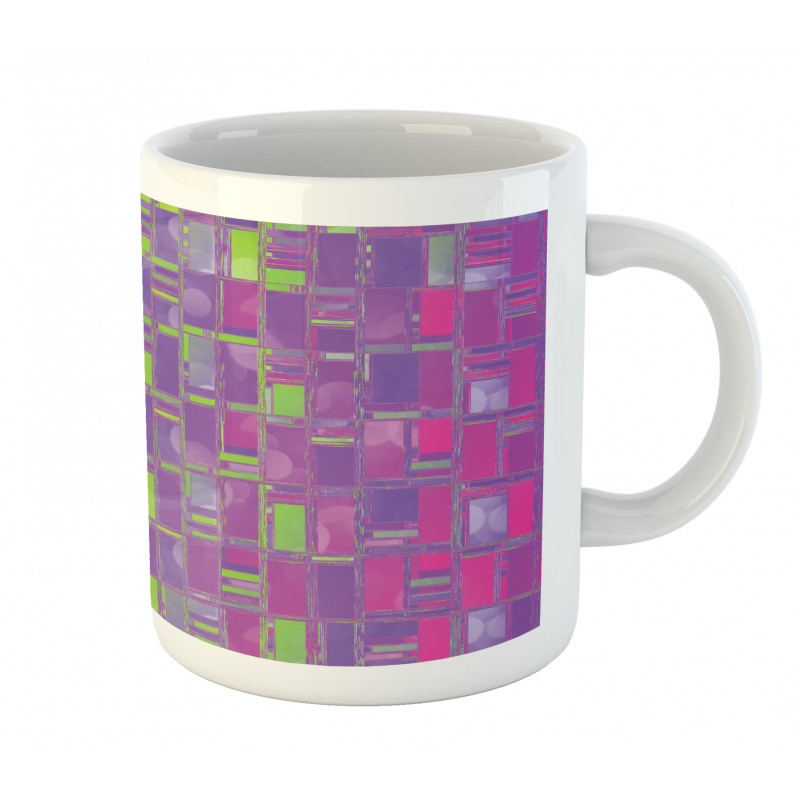 Abstract Distorted Cubes Mug