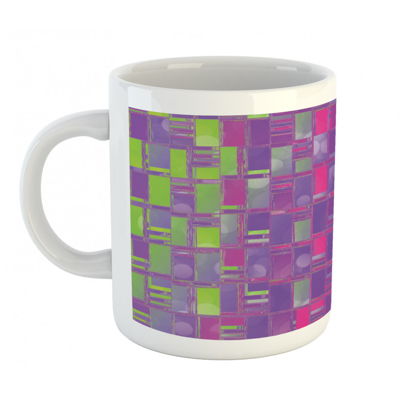 Abstract Distorted Cubes Mug