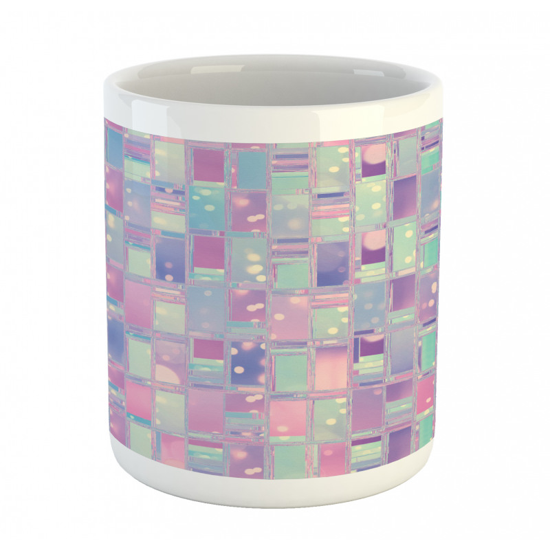 Pastel Tone Abstract Squares Mug