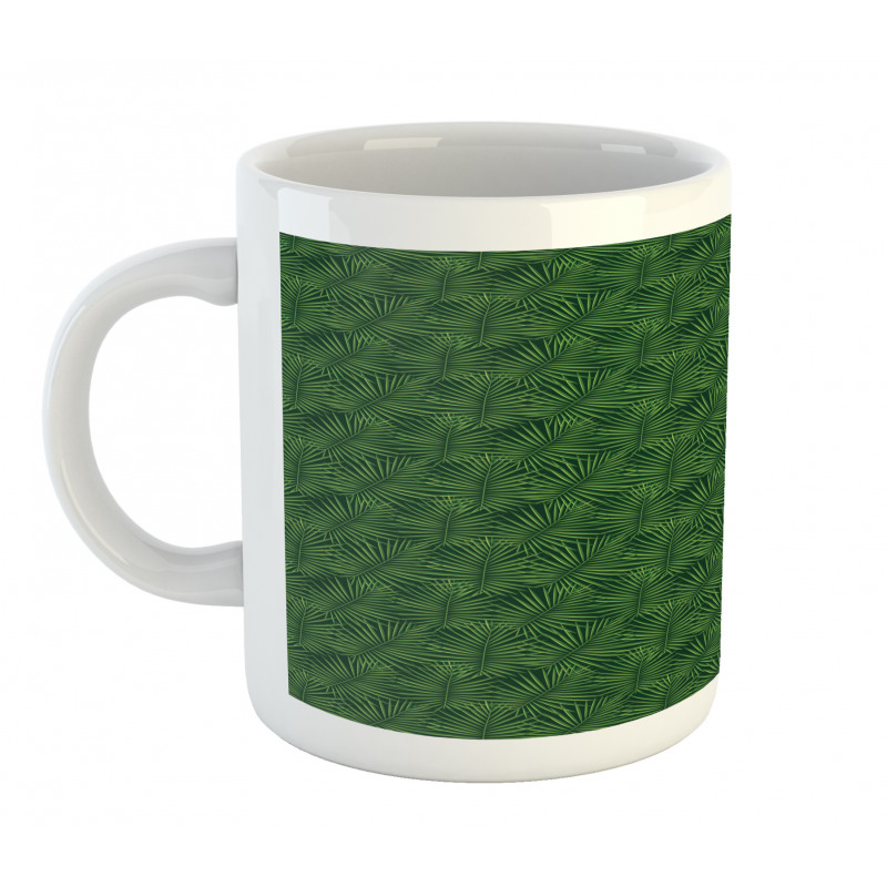 Palm Leaf Monochrome Mug