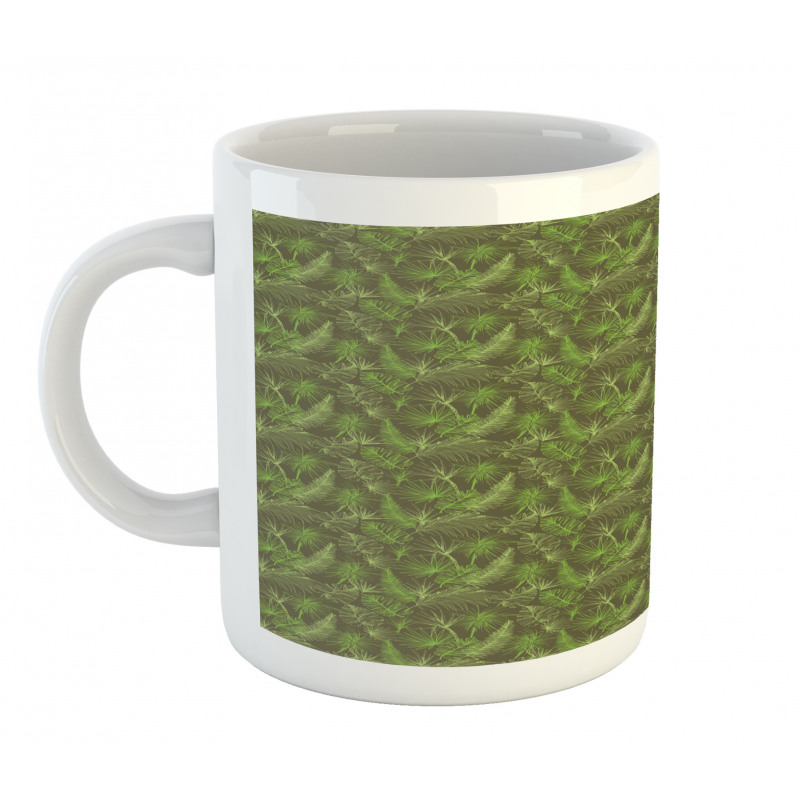 Palm Trees Leaves Mug