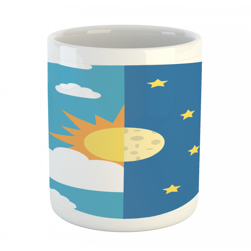 Day and Night Cartoon Mug