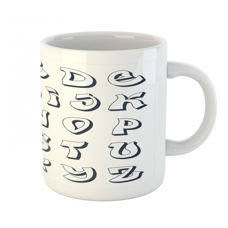 Monochrome Graffiti Art Mug