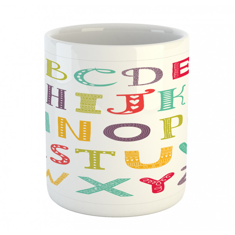 Colorful Education Content Mug