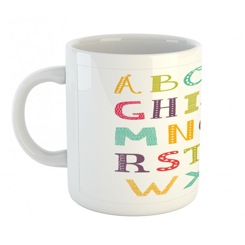 Colorful Education Content Mug