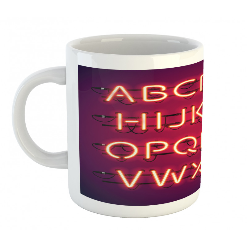 Contemporary Letters Art Mug