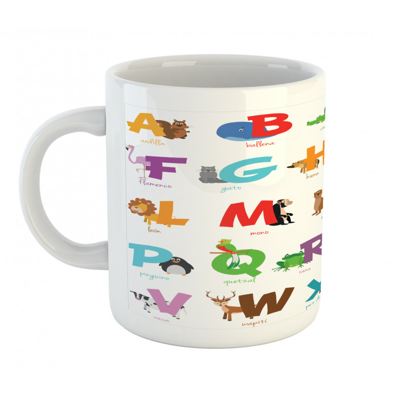 ABC Letters for Animals Mug