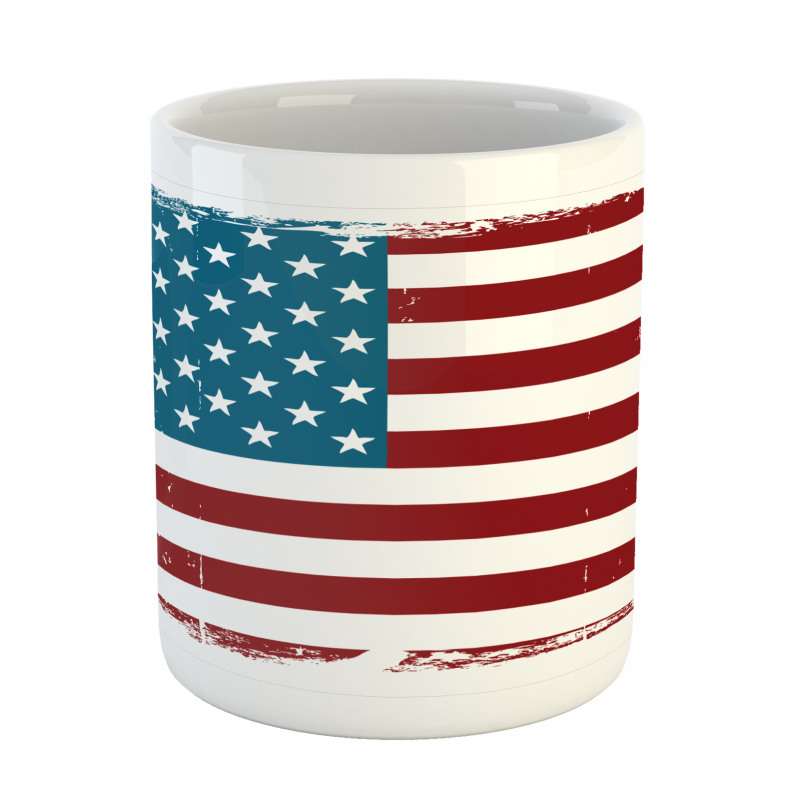 Grungy Old Glory USA Mug