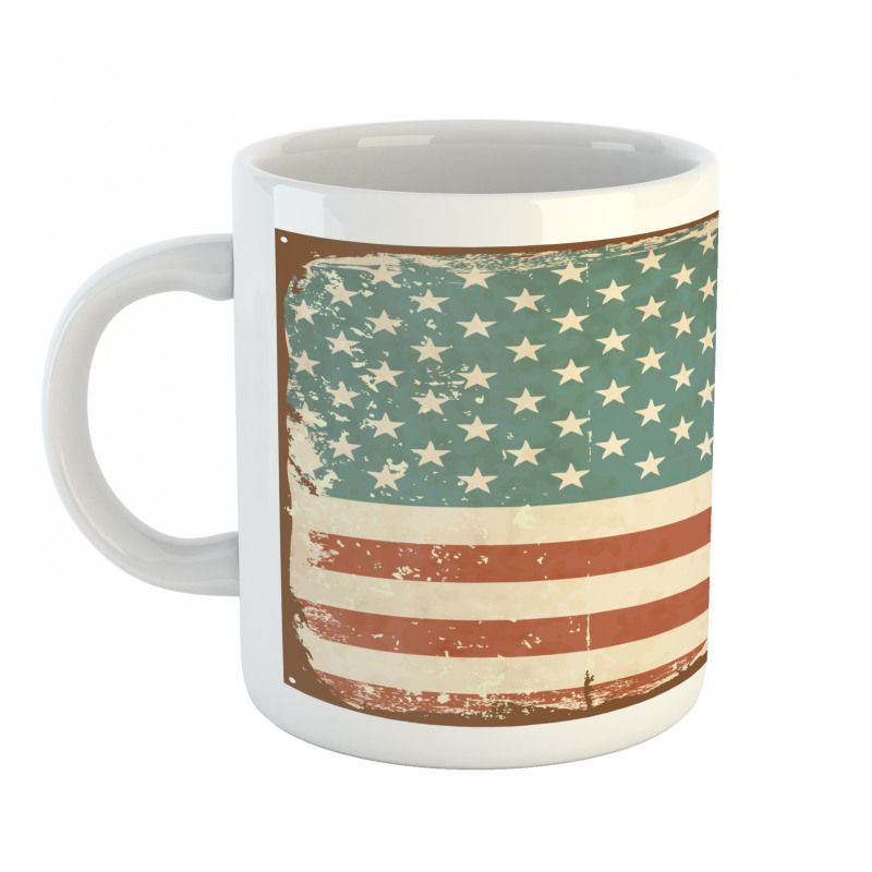 Grunge US Flag Mug