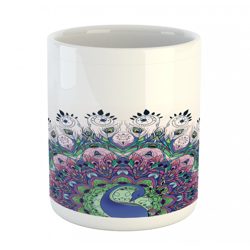 Exotic Wild Peacock Mug