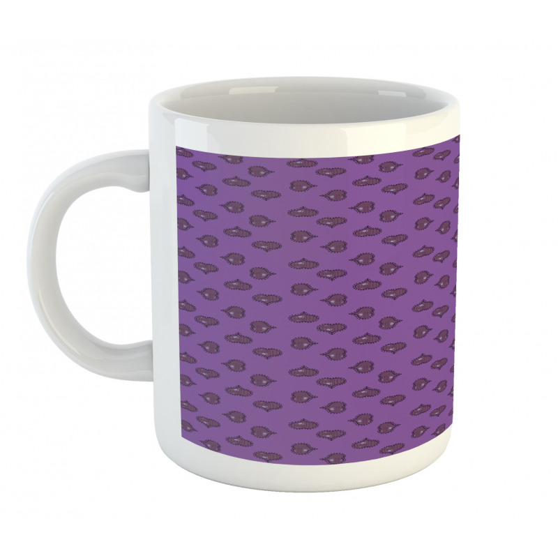 Doodle Hearts with Stripes Mug