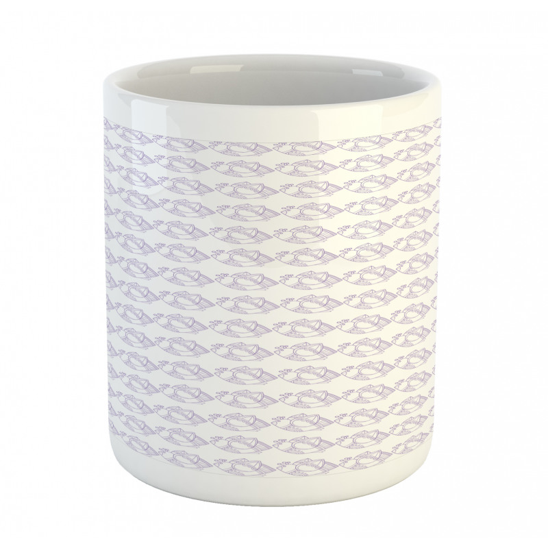 Drawings of Ornate Birdies Mug